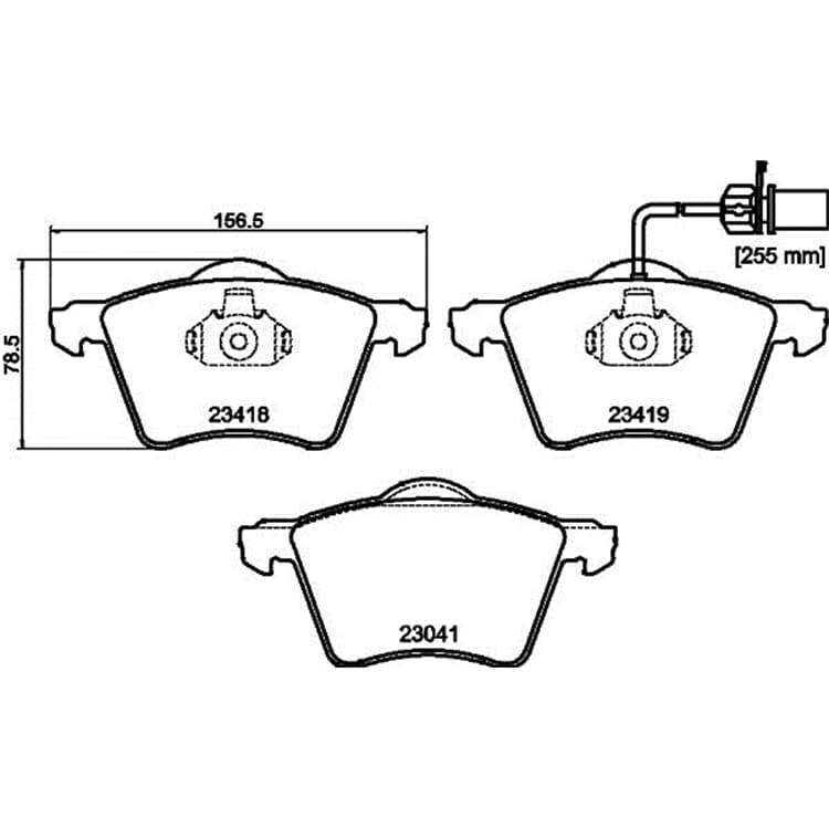 Hella Bremsbel?ge vorne Ford Galaxy Seat Alhambra VW Sharan von HELLA