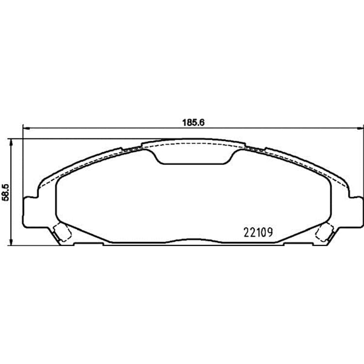 Hella Bremsbel?ge vorne Ford Mustang von HELLA