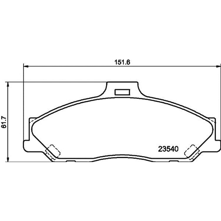 Hella Bremsbel?ge vorne Ford Ranger Mazda B-Serie Bt-50 von HELLA