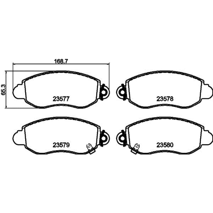 Hella Bremsbel?ge vorne Ford Transit von HELLA