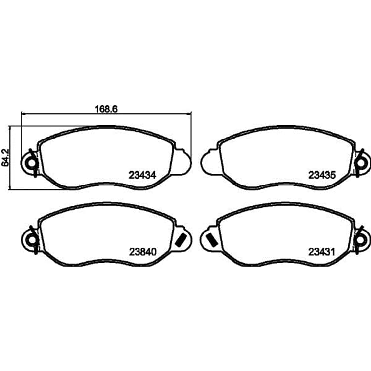 Hella Bremsbel?ge vorne Ford Transit von HELLA