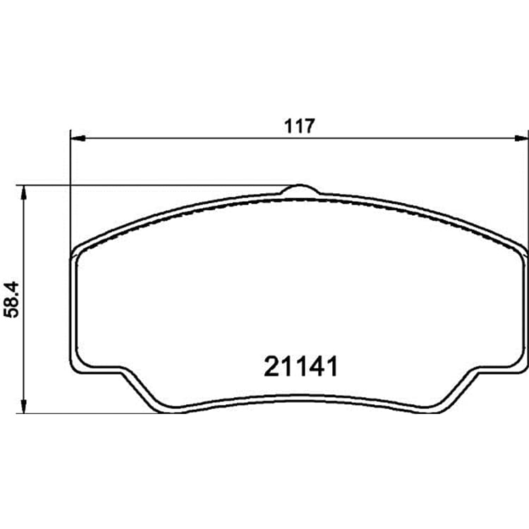 Hella Bremsbel?ge vorne Ford Transit von HELLA