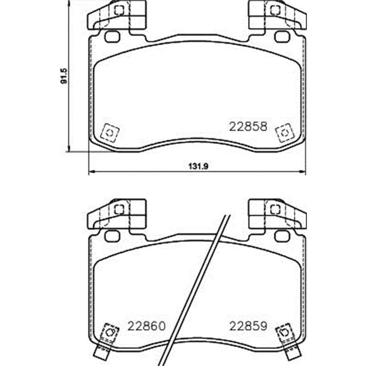 Hella Bremsbel?ge vorne GENESIS G70 Kia Stinger von HELLA