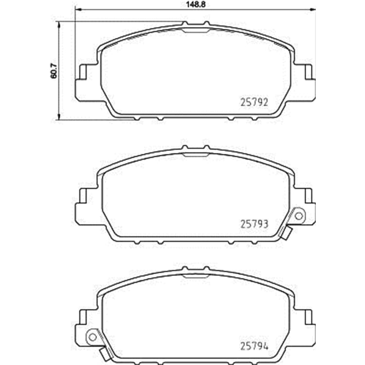 Hella Bremsbel?ge vorne Honda Accord Hr-V von HELLA