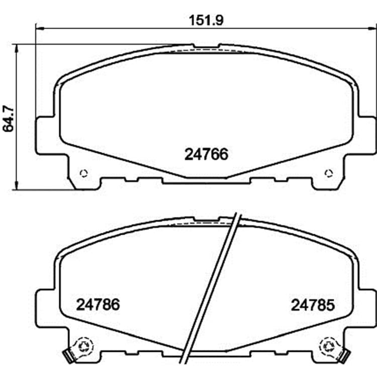 Hella Bremsbel?ge vorne Honda Accord von HELLA