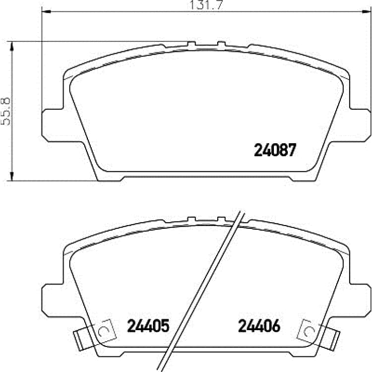 Hella Bremsbel?ge vorne Honda Civic von HELLA