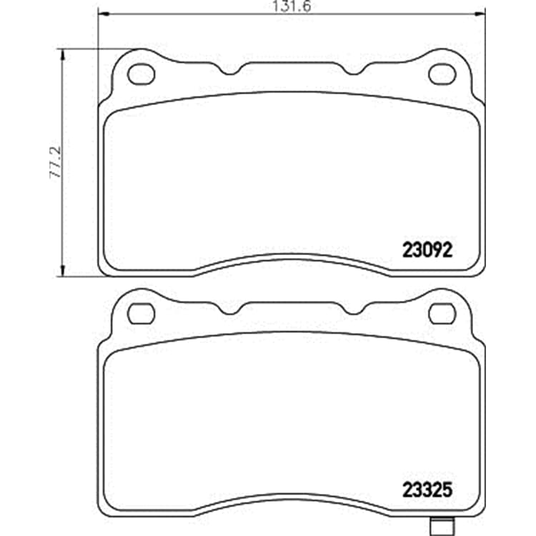 Hella Bremsbel?ge vorne Honda Mitsubishi Subaru Toyota von HELLA