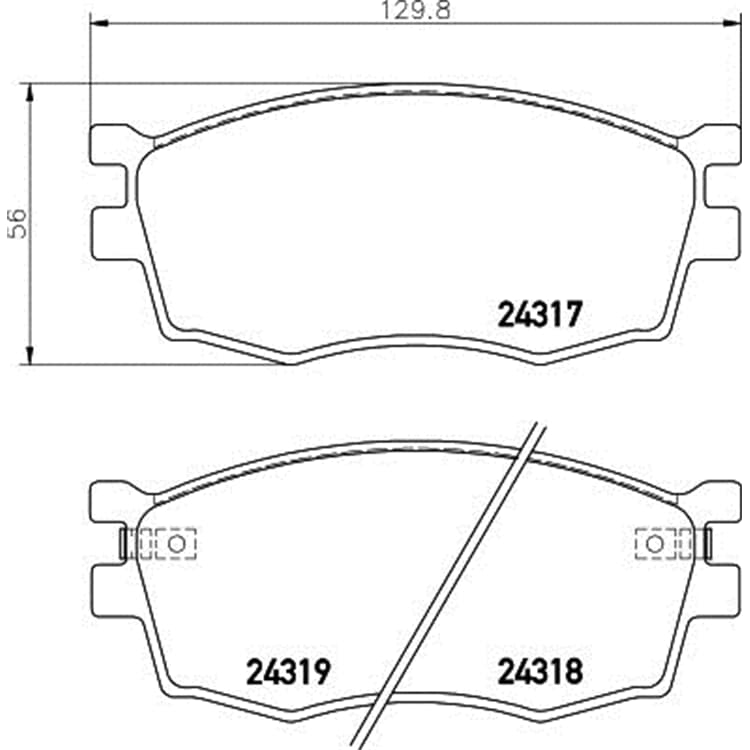 Hella Bremsbel?ge vorne Hyundai Accent Kia Rio von HELLA