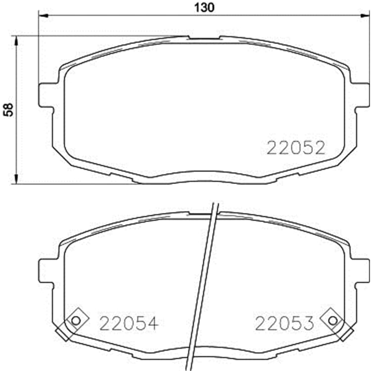 Hella Bremsbel?ge vorne Hyundai Creta Kona von HELLA