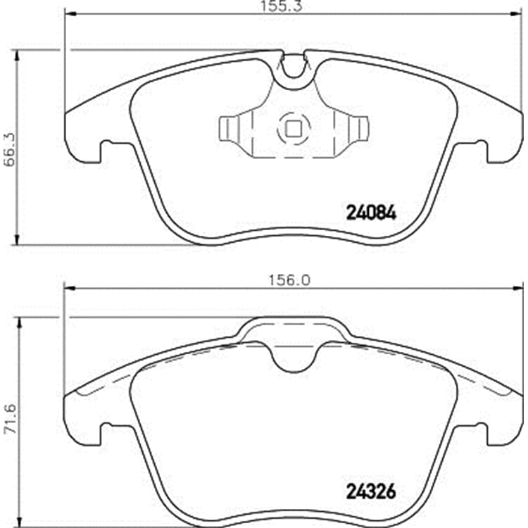 Hella Bremsbel?ge vorne Jaguar S-Type Xf Xj Xk von HELLA