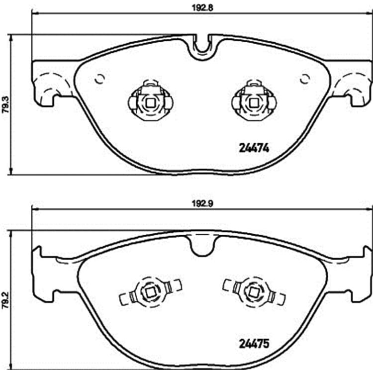 Hella Bremsbel?ge vorne Jaguar Xf Xj Xk von HELLA