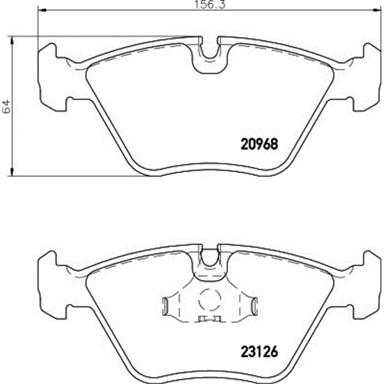 Hella Bremsbel?ge vorne Jaguar Xj Xjsc Xk von HELLA