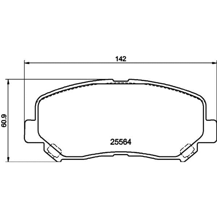 Hella Bremsbel?ge vorne Jeep Cherokee von HELLA