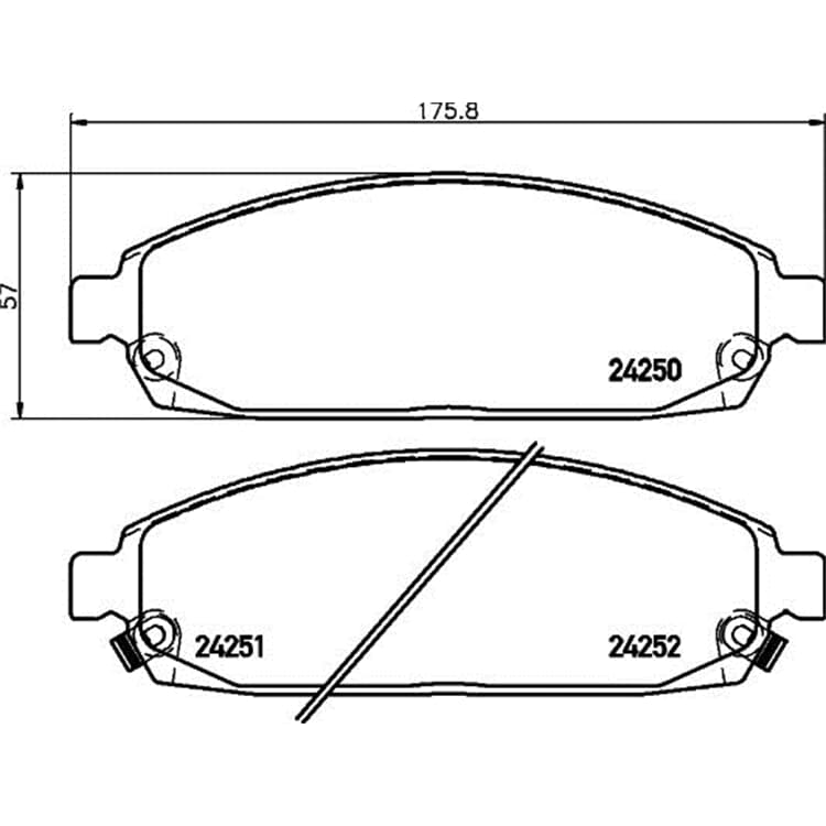 Hella Bremsbel?ge vorne Jeep Commander Grand von HELLA