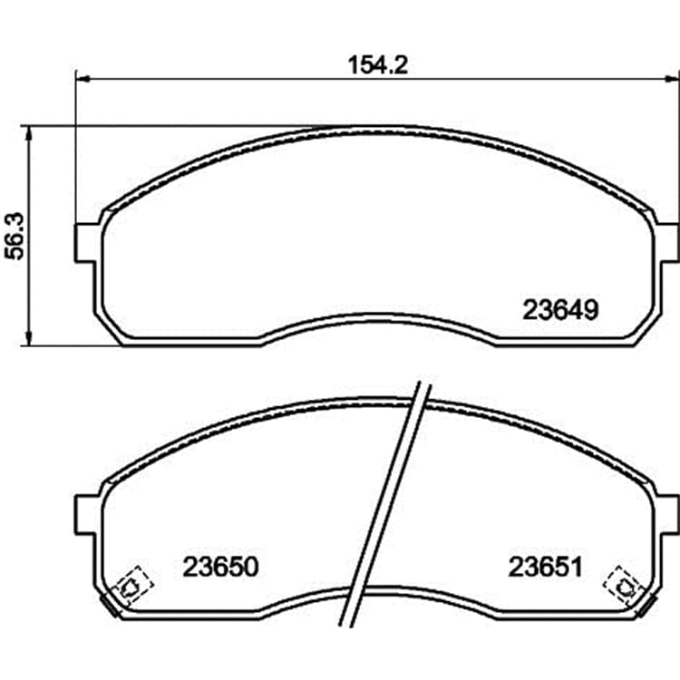 Hella Bremsbel?ge vorne Kia Carnival Pregio von HELLA