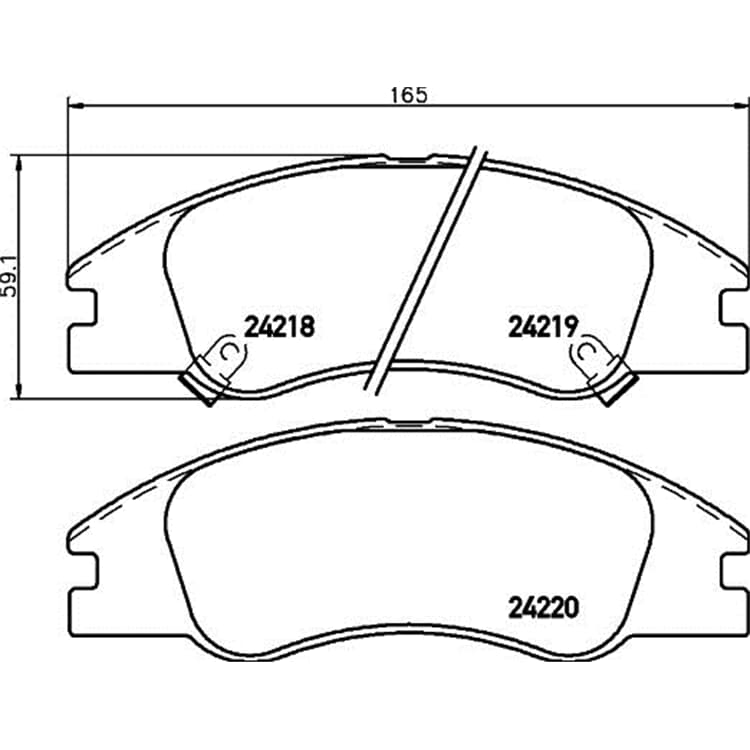 Hella Bremsbel?ge vorne Kia Cerato von HELLA