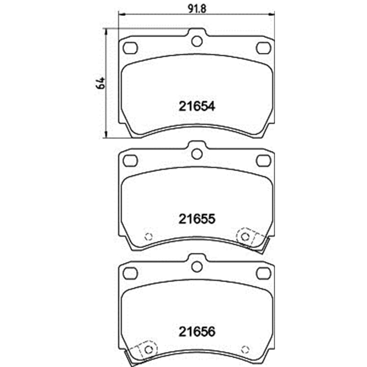 Hella Bremsbel?ge vorne Kia Rio Mazda 121 323 Demio von HELLA