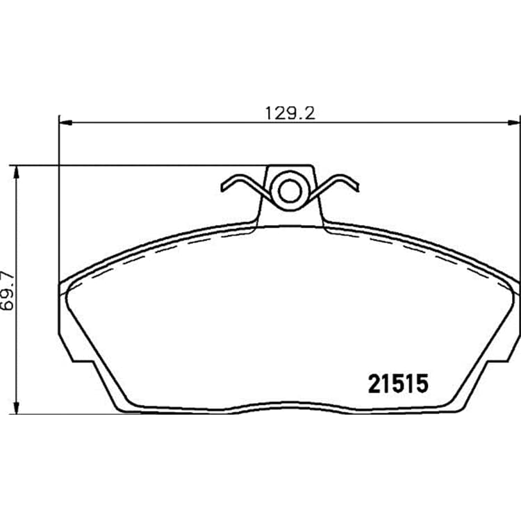 Hella Bremsbel?ge vorne Land Rover Freelander von HELLA