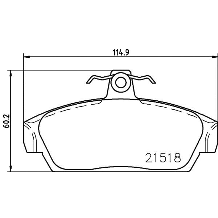 Hella Bremsbel?ge vorne MG Mg Mgf Rover 100 von HELLA