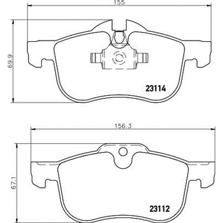 Hella Bremsbel?ge vorne MG Mg Rover 75 von HELLA