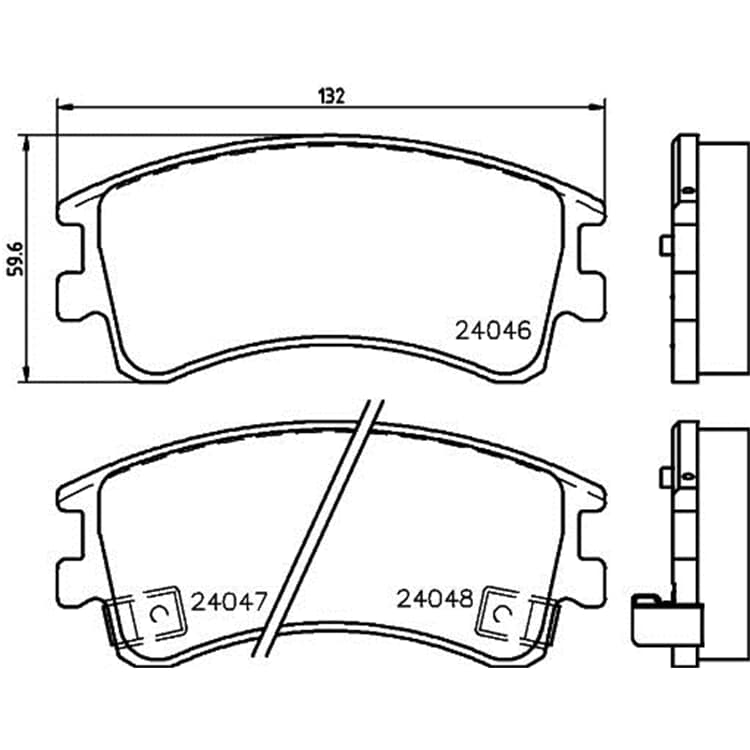 Hella Bremsbel?ge vorne Mazda 6 von HELLA