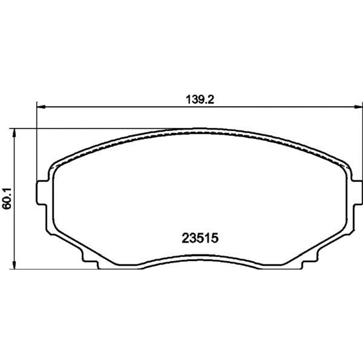 Hella Bremsbel?ge vorne Mazda E Mpv von HELLA