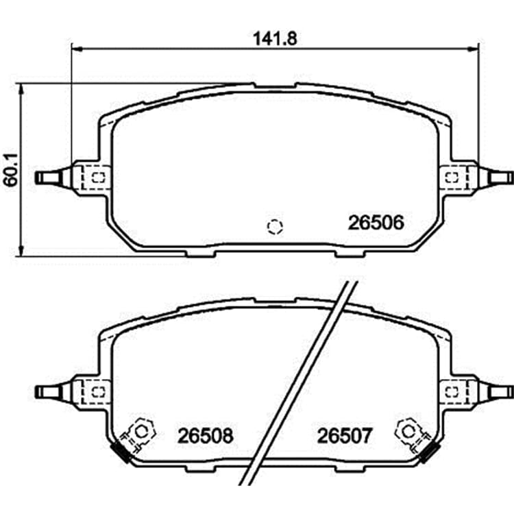 Hella Bremsbel?ge vorne Mazda Mx-30 von HELLA