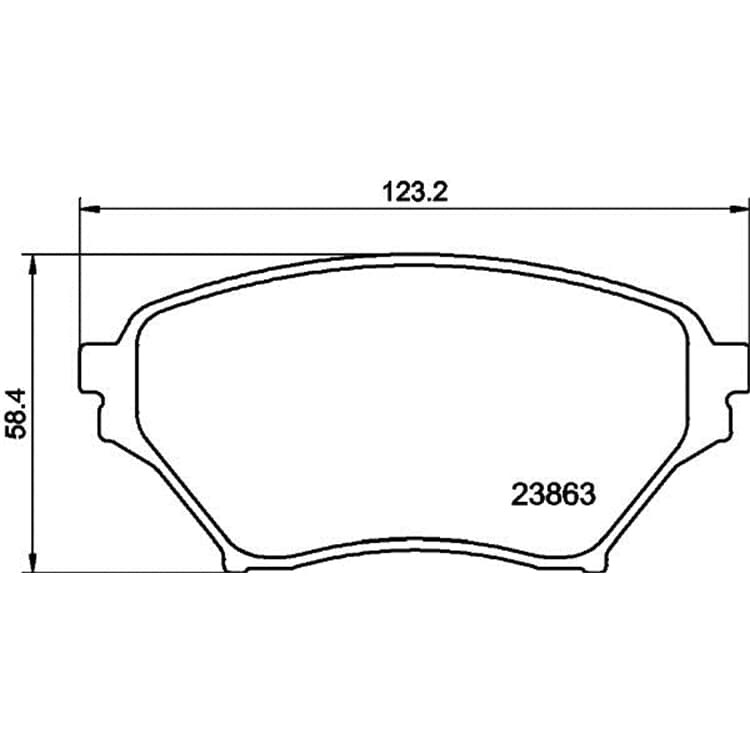 Hella Bremsbel?ge vorne Mazda Mx-5 von HELLA