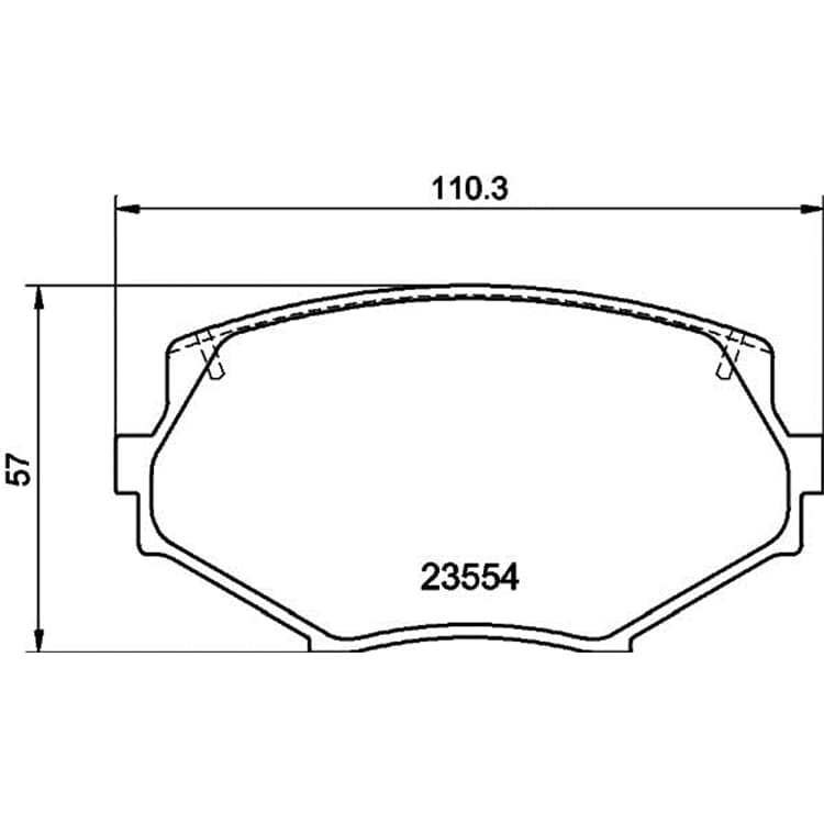 Hella Bremsbel?ge vorne Mazda Mx-5 von HELLA