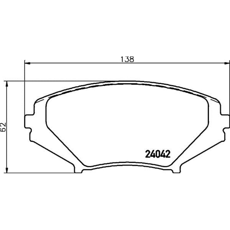 Hella Bremsbel?ge vorne Mazda Rx-8 von HELLA