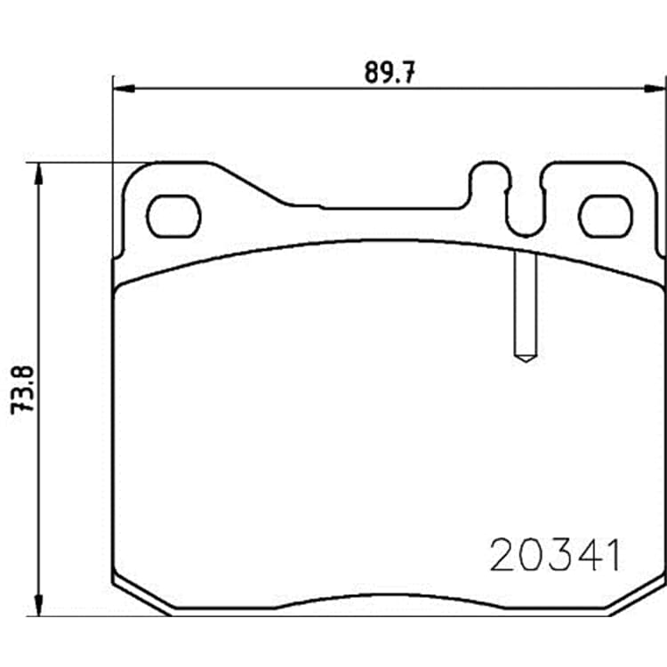 Hella Bremsbel?ge vorne Mercedes 123 S-Klasse Sl von HELLA