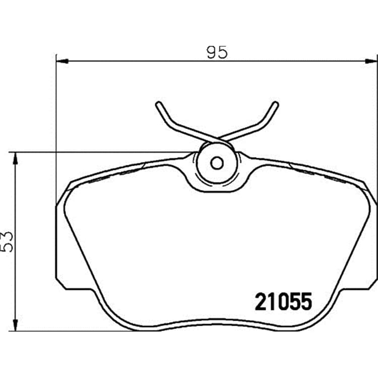 Hella Bremsbel?ge vorne Mercedes 190 von HELLA