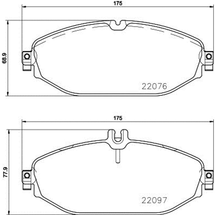 Hella Bremsbel?ge vorne Mercedes C-Klasse Cls E-Klasse von HELLA