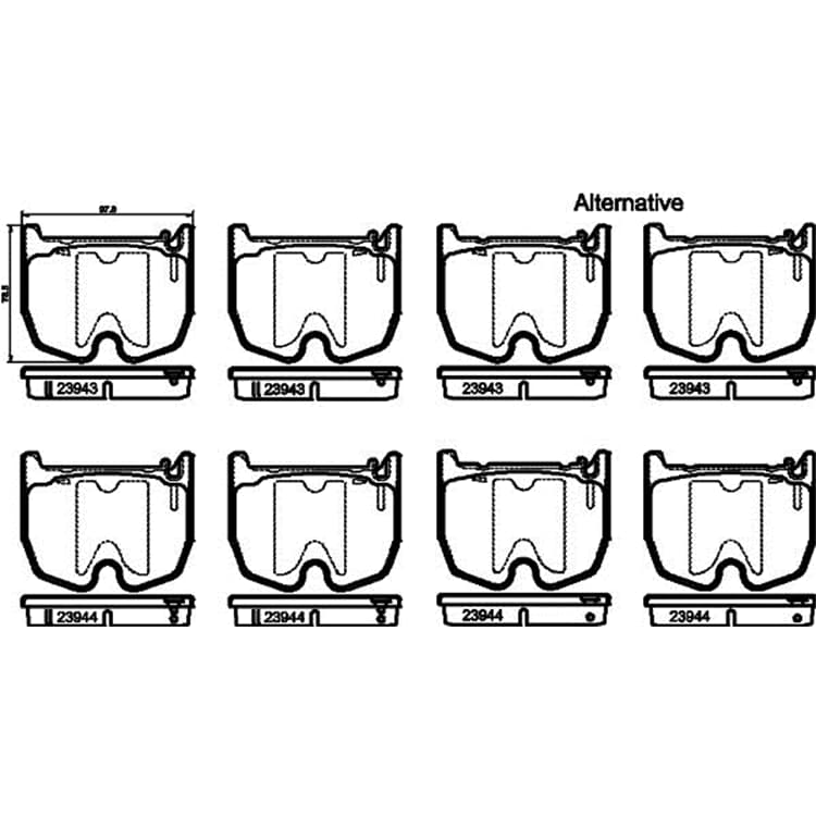 Hella Bremsbel?ge vorne Mercedes Cls E-Klasse S-Klasse Sl von HELLA