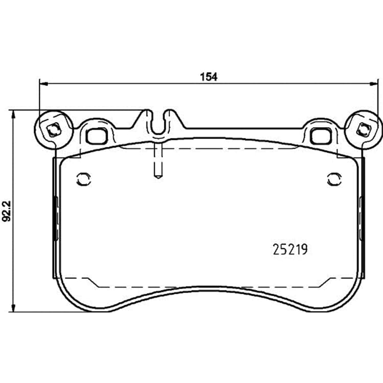 Hella Bremsbel?ge vorne Mercedes Cls E-Klasse S-Klasse Slc Slk von HELLA