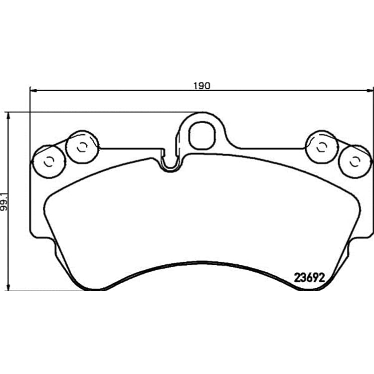 Hella Bremsbel?ge vorne Mercedes G-Klasse Porsche Cayenne VW Touareg von HELLA