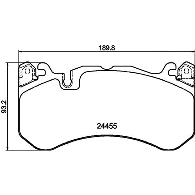 Hella Bremsbel?ge vorne Mercedes Gl-Klasse Gle Gls M-Klasse von HELLA