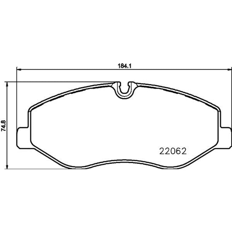 Hella Bremsbel?ge vorne Mercedes Marco Sprinter V-Klasse Viano Vito von HELLA