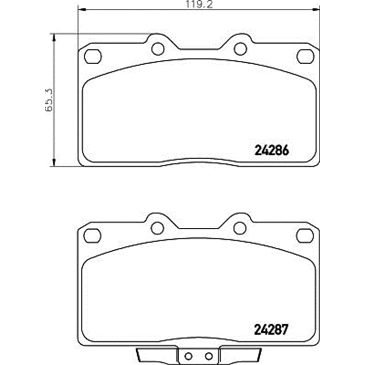 Hella Bremsbel?ge vorne Mitsubishi 3000 Gto von HELLA