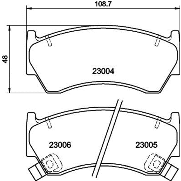 Hella Bremsbel?ge vorne Nissan Almera von HELLA