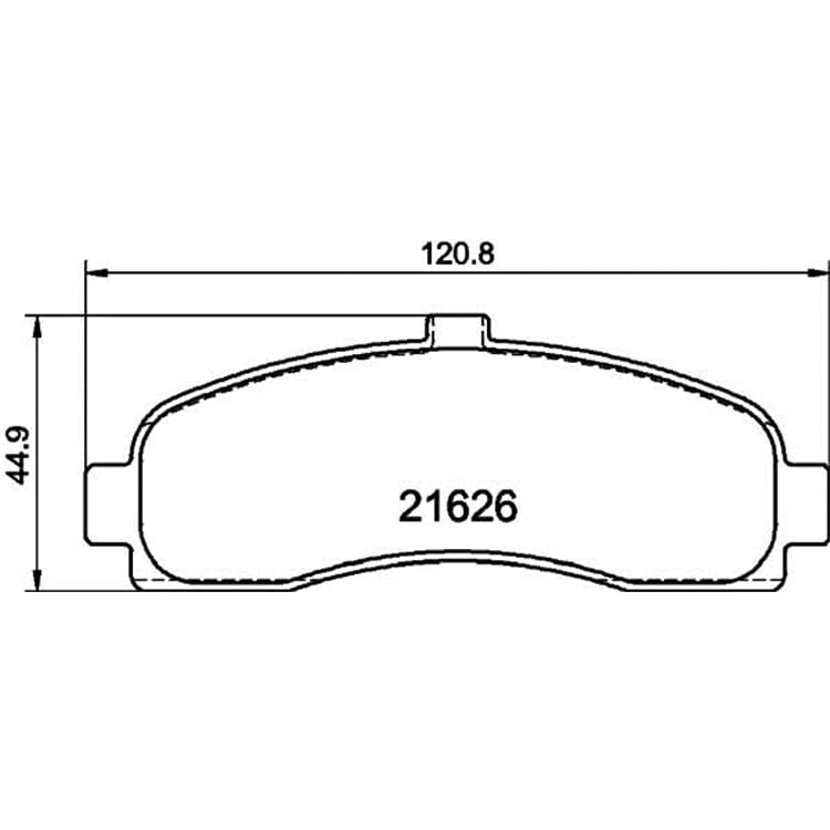 Hella Bremsbel?ge vorne Nissan Micra von HELLA