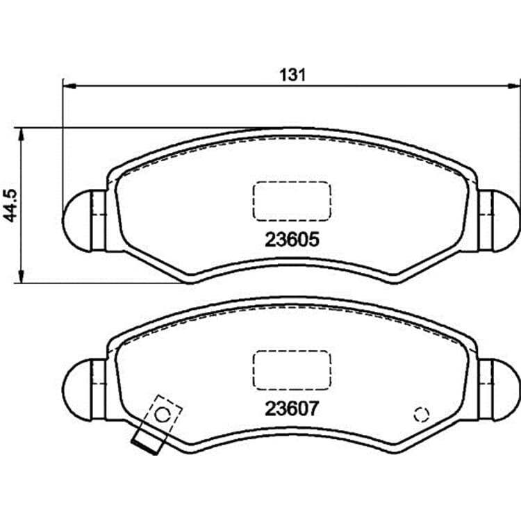 Hella Bremsbel?ge vorne Opel Agila Subaru Justy Suzuki Ignis Wagon von HELLA