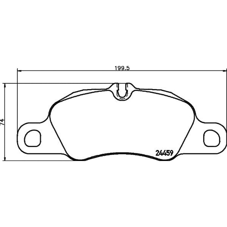 Hella Bremsbel?ge vorne Porsche 718 911 Boxster Cayman von HELLA