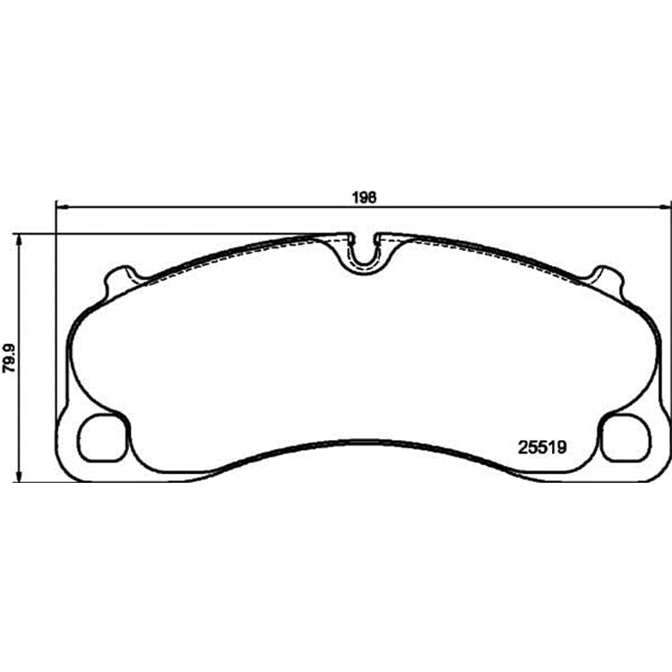 Hella Bremsbel?ge vorne Porsche 718 911 von HELLA