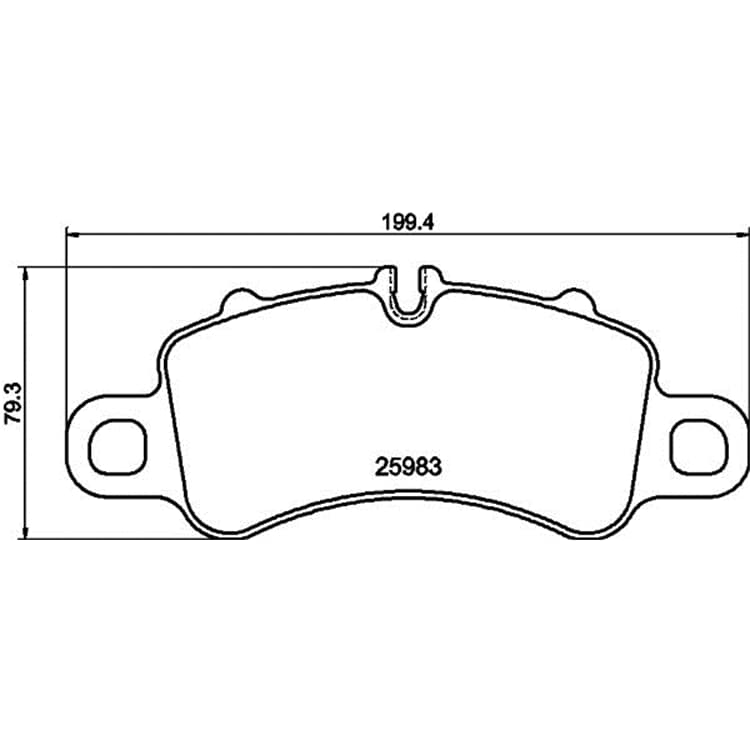 Hella Bremsbel?ge vorne Porsche 911 von HELLA