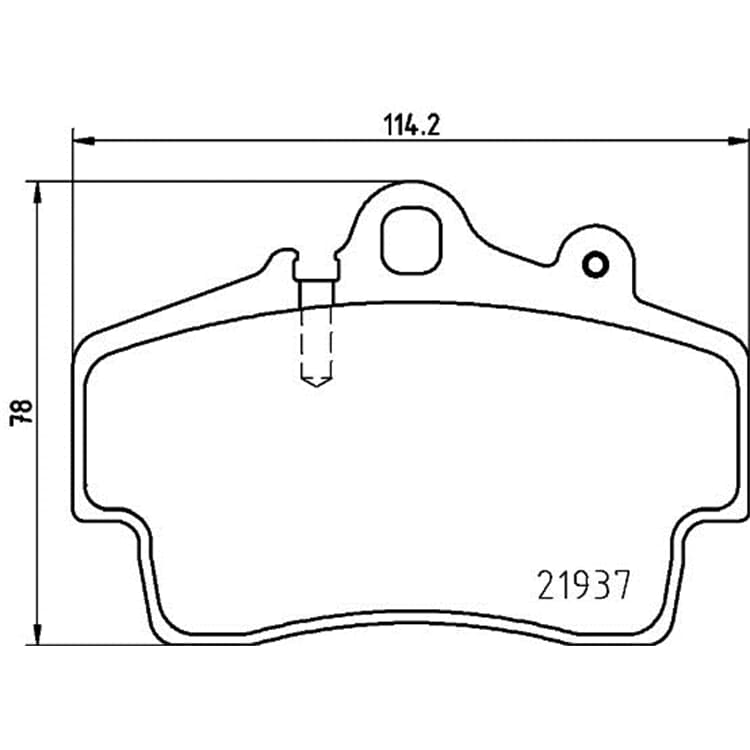 Hella Bremsbel?ge vorne Porsche Boxster Cayman von HELLA