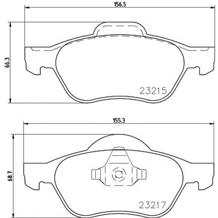 Hella Bremsbel?ge vorne Renault Laguna Twingo Wind von HELLA