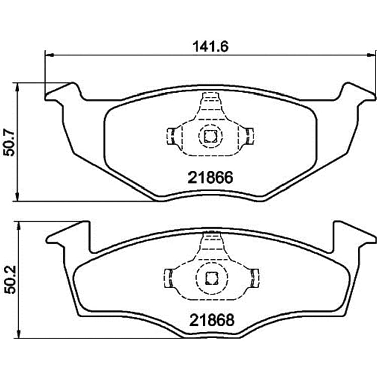 Hella Bremsbel?ge vorne Seat Cordoba Ibiza Toledo VW Golf Polo Vento von HELLA