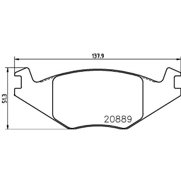 Hella Bremsbel?ge vorne Seat Cordoba Ibiza VW Golf Jetta Polo von HELLA