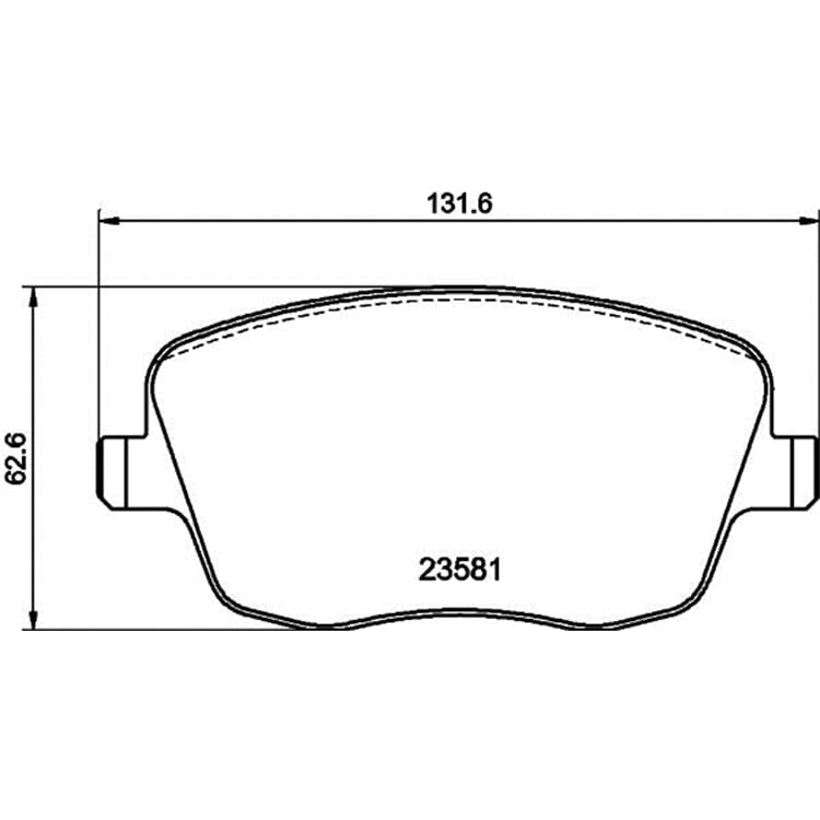 Hella Bremsbel?ge vorne Seat Ibiza Skoda Fabia Roomster VW Polo von HELLA